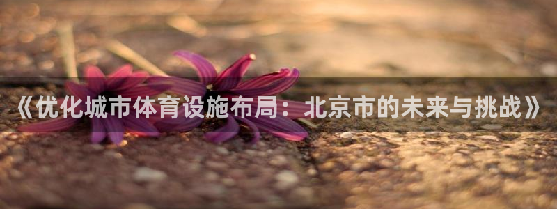 意昂体育4平台注册流程图：《优化城市体育设施布局：北