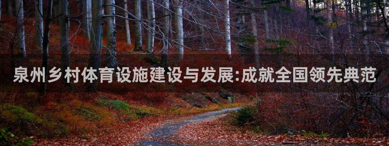意昂4娱乐首页网站大全：泉州乡村体育设施建设与发展: